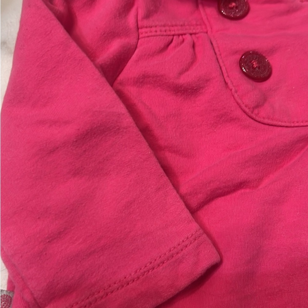 Carter’s Just One You 9 Months Baby Girl Pink 100% Cotton Light Jacket Buttons - Picture 2 of 5